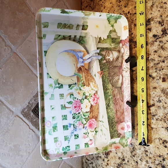 Melamine tray and trivet set - Picture 4 of 5